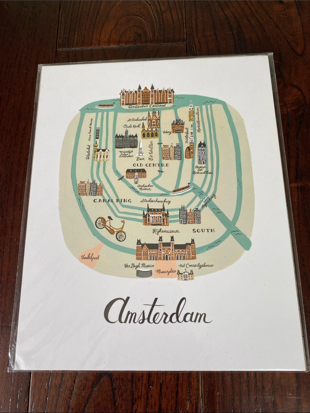 NEW!Rifle Paper Co. Art Print Anna Bond 8 X 10” Amsterdam